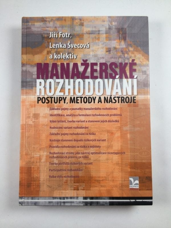 Manažerské rozhodování - Postupy, metody a nástroje - Obrázek 1