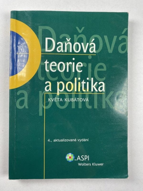 Daňová teorie a politika - Obrázek 1