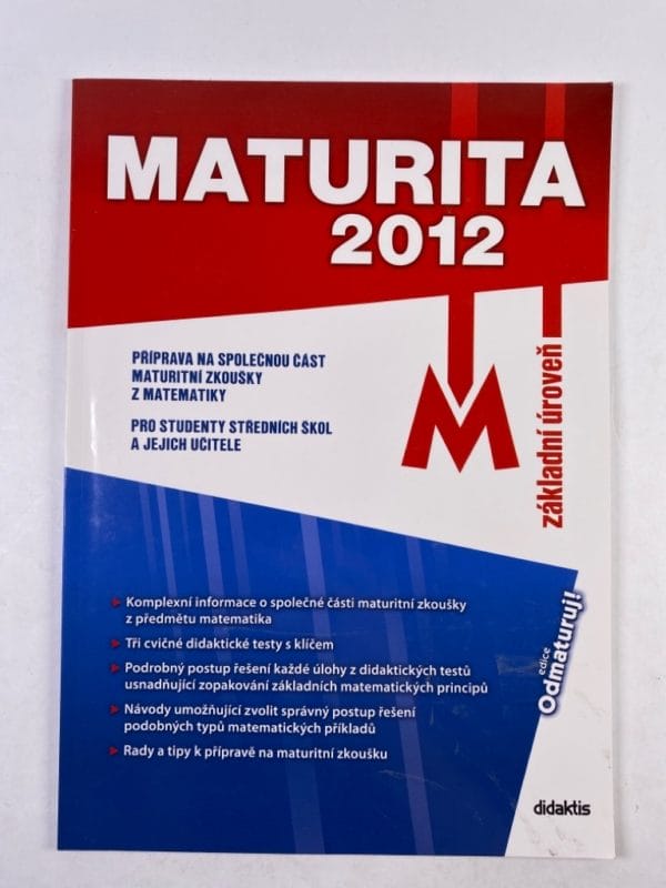 Maturita 2012 Matematika - Obrázek 1